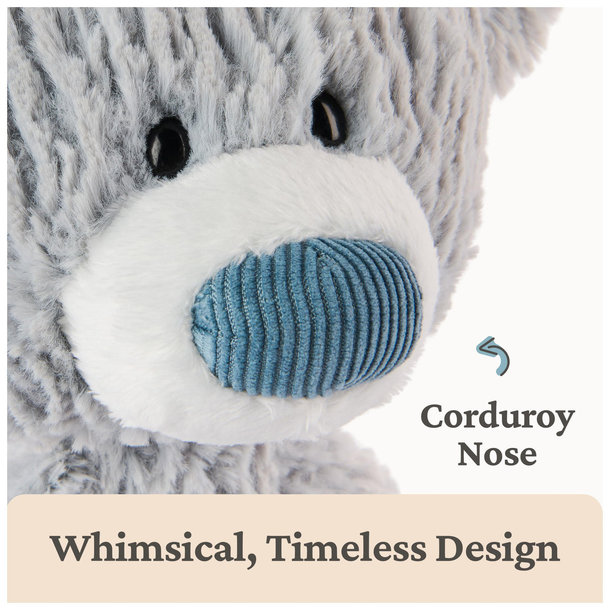 15-inch size suits playrooms and travel-friendly cuddle sessions