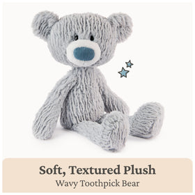 Toothpick Wavy features a soft muzzle and blue-corduroy nose for character