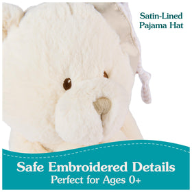 GUND volume-control feature lets you adjust sound for quiet nights.