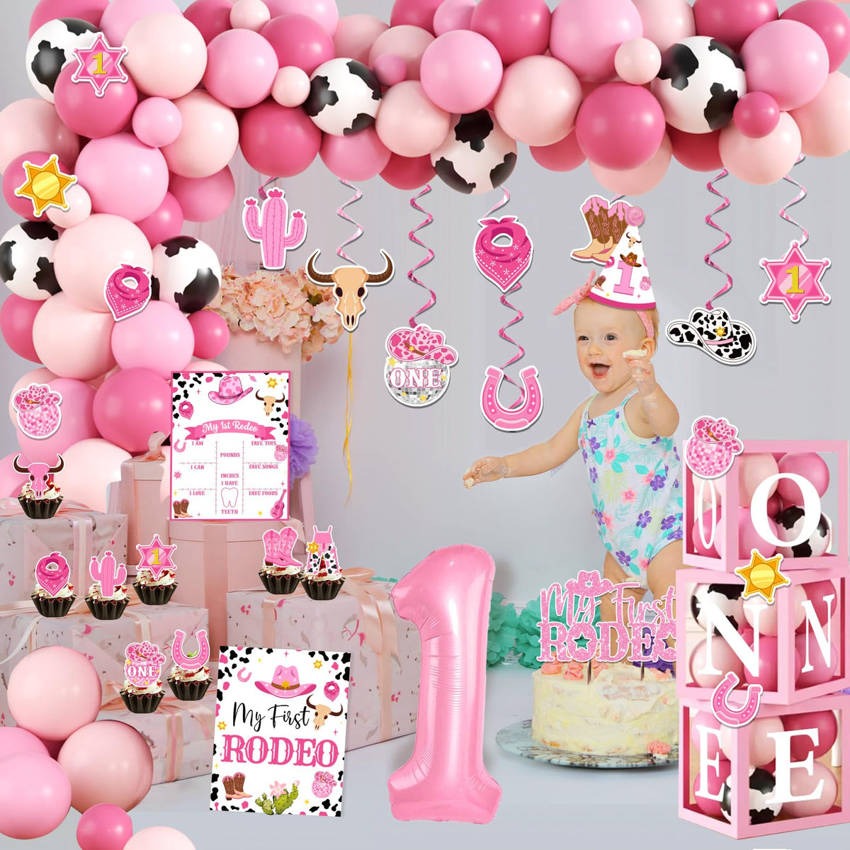 Gupesxu Balloon box set supports coordinated decor across tables and corners.