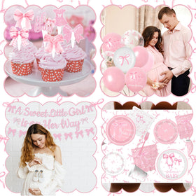 Gupesxu Pink Bow balloons playful decor for photo moments