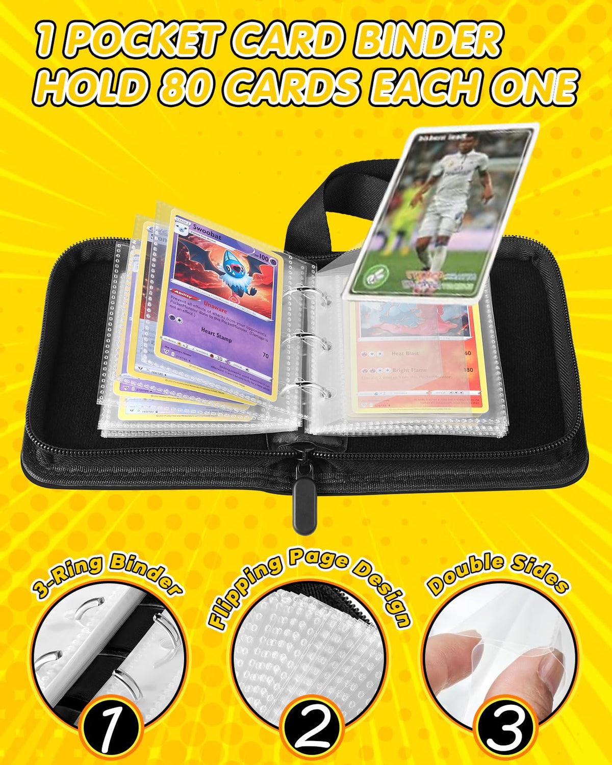 Gurgitat jumbo binder detachable pages enable flexible organization.
