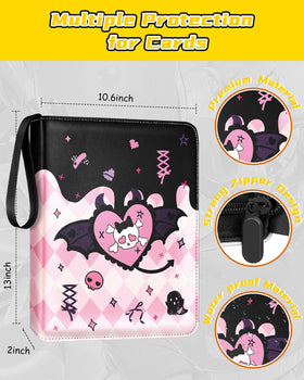 Side-loading pockets keep cards securely in place during handling.