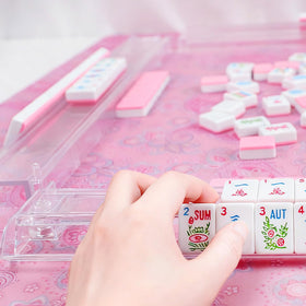 GUSTARIA four-piece mahjong racks with storage bag for travel