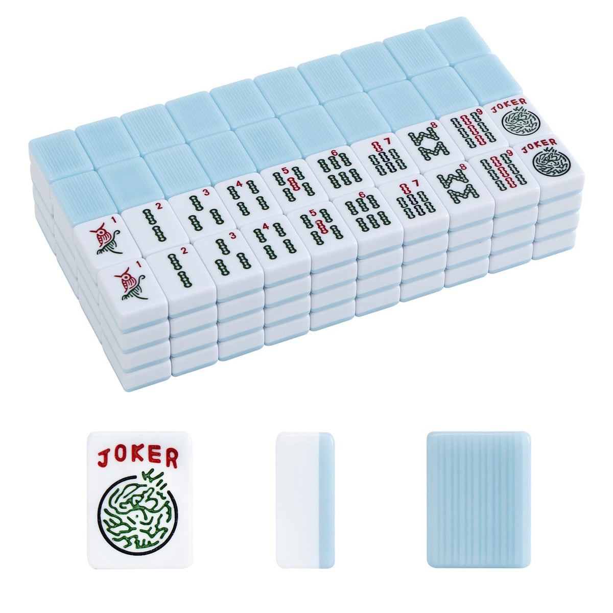 GUSTARIA American mahjong tiles 166-piece set for authentic gameplay on the go