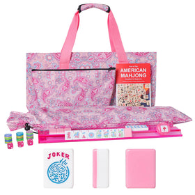 GUSTARIA pink 166-tile set ready for family game night