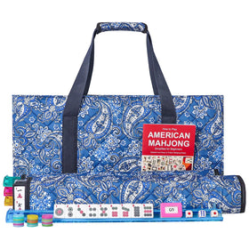 GUSTARIA American Mahjong tiles in white for durable, clear gameplay.