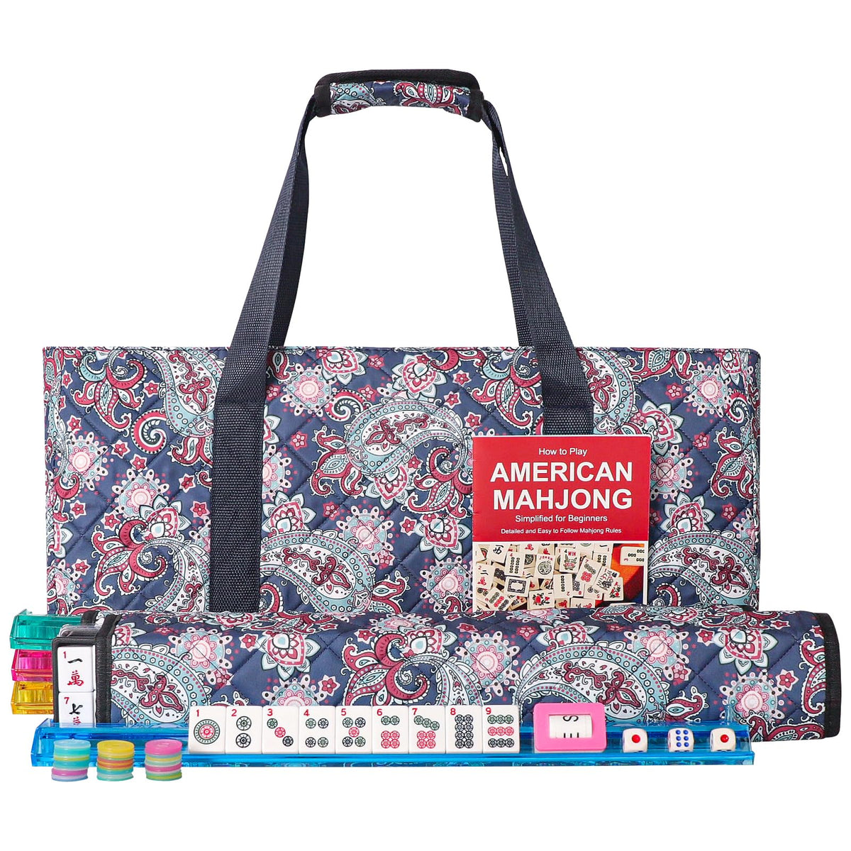 GUSTARIA American Mahjong tiles with clear engravings for quick identification during play.