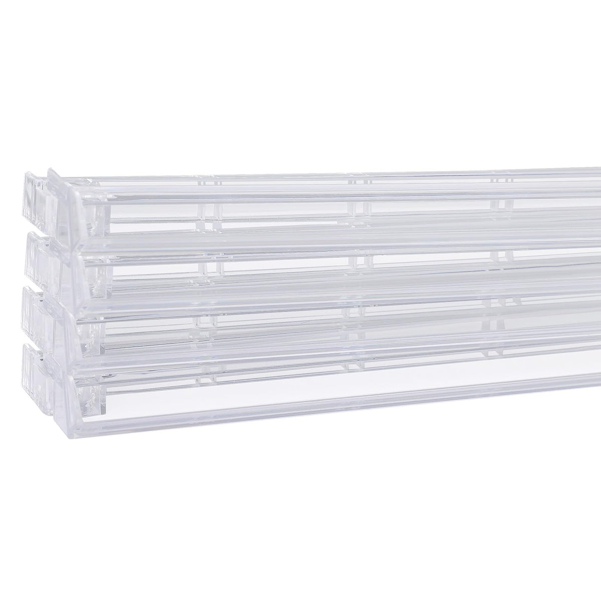GUSTARIA clear mahjong racks side view highlights slim profile