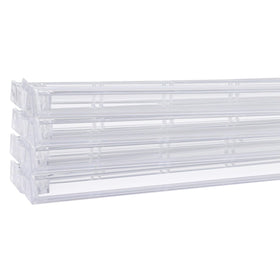 GUSTARIA clear mahjong racks side view highlights slim profile