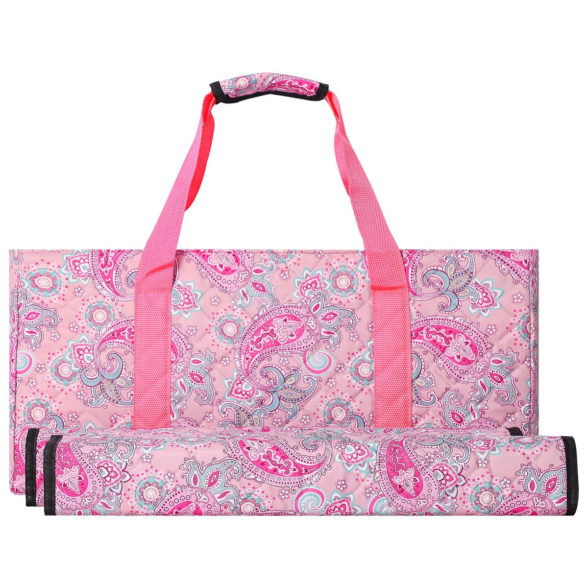 GUSTARIA Empty Mahjong Bag with pink printed case protecting a complete set on the go.