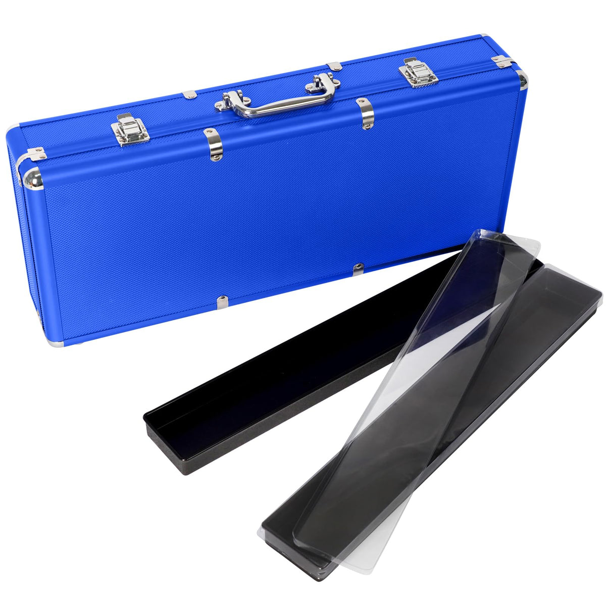 GUSTARIA Mahjong case with blue aluminum shell protection for transport
