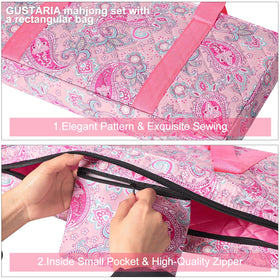 GUSTARIA pink case supports convenient family game night setup