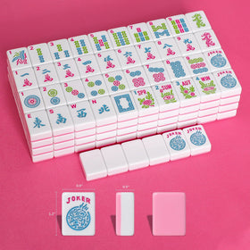 GUSTARIA mahjong accessories including dice and chips for gameplay