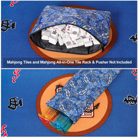 GUSTARIA mahjong bag with shoulder strap for comfortable carrying.