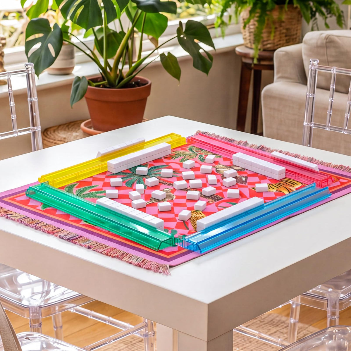 GUSTARIA four-pack provides color variety for quick tile identification.