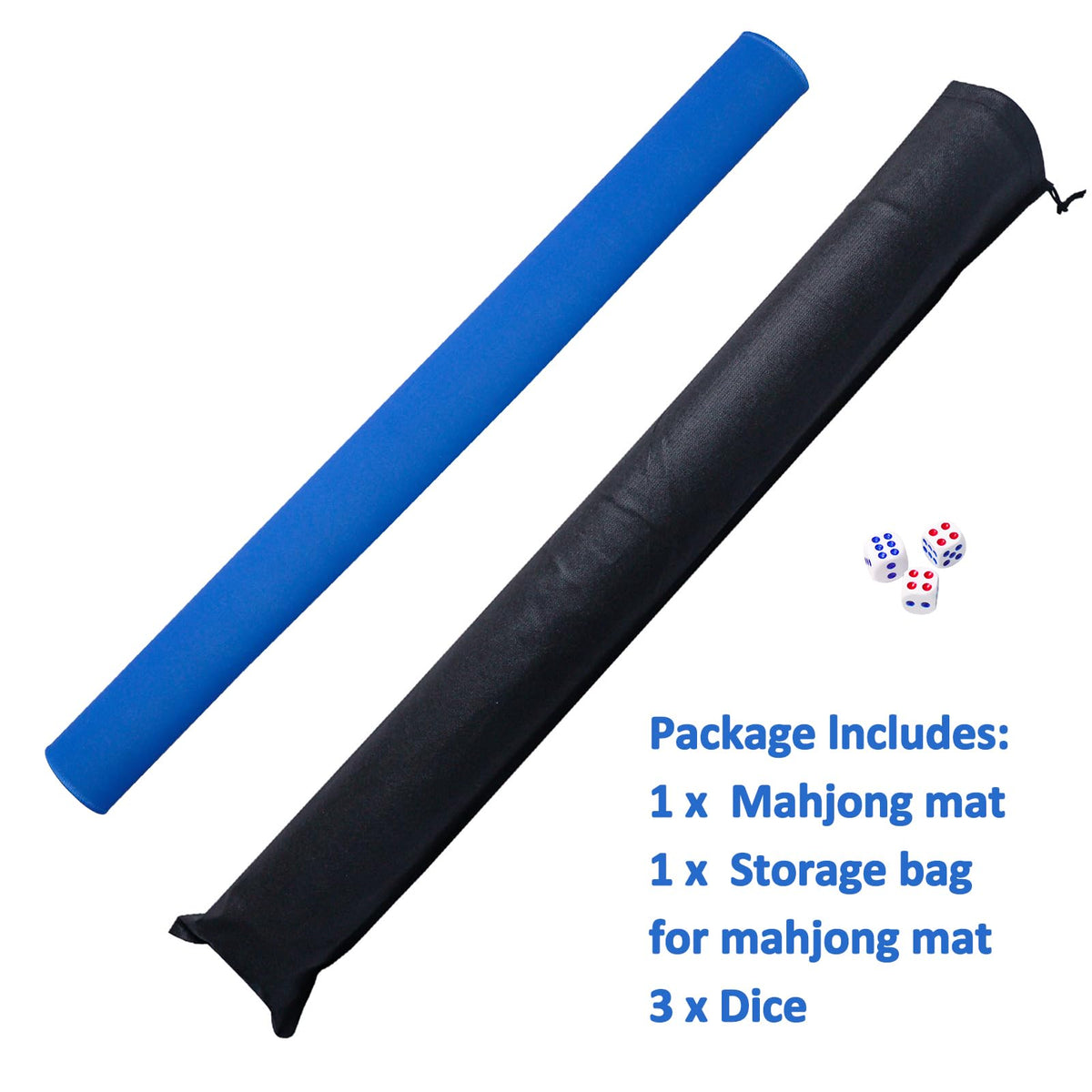GUSTARIA Mahjong mat 80 cm square size fits many tables.