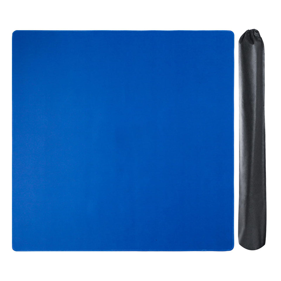 GUSTARIA Mahjong mat blue flat view shows smooth, stable gameplay.