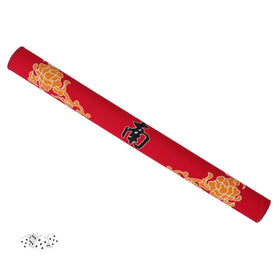 GUSTARIA mat rolls up for easy storage after night of games.