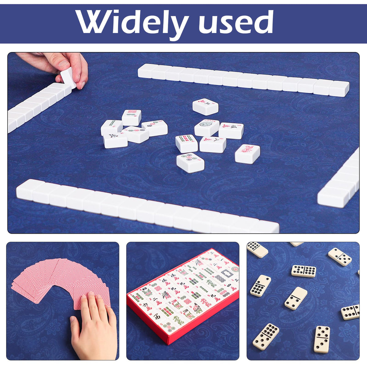 Fade-resistant prints stay vibrant through frequent use and lively game nights