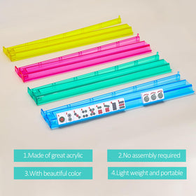 GUSTARIA colorful pushers add vibrant accents to the mahjong set.