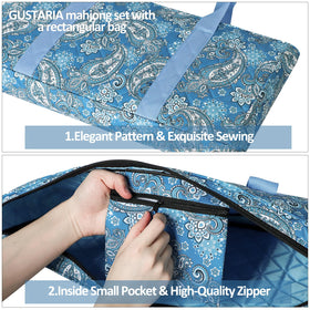 GUSTARIA bag features small zip pocket to organize wind indicators, dice, and chips.