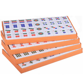 GUSTARIA mahjong set 144 tiles with green backs ready for classic play