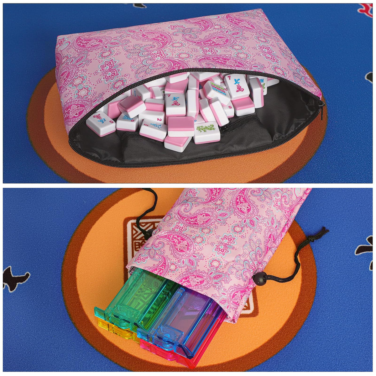 GUSTARIA tile bag dimensions show portable, standard-sized set