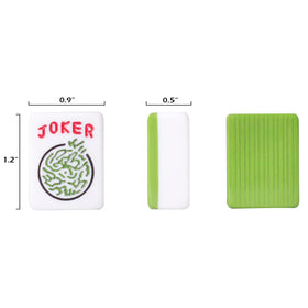 GUSTARIA Mahjong tiles 1.2-inch with clear engravings for quick identification.