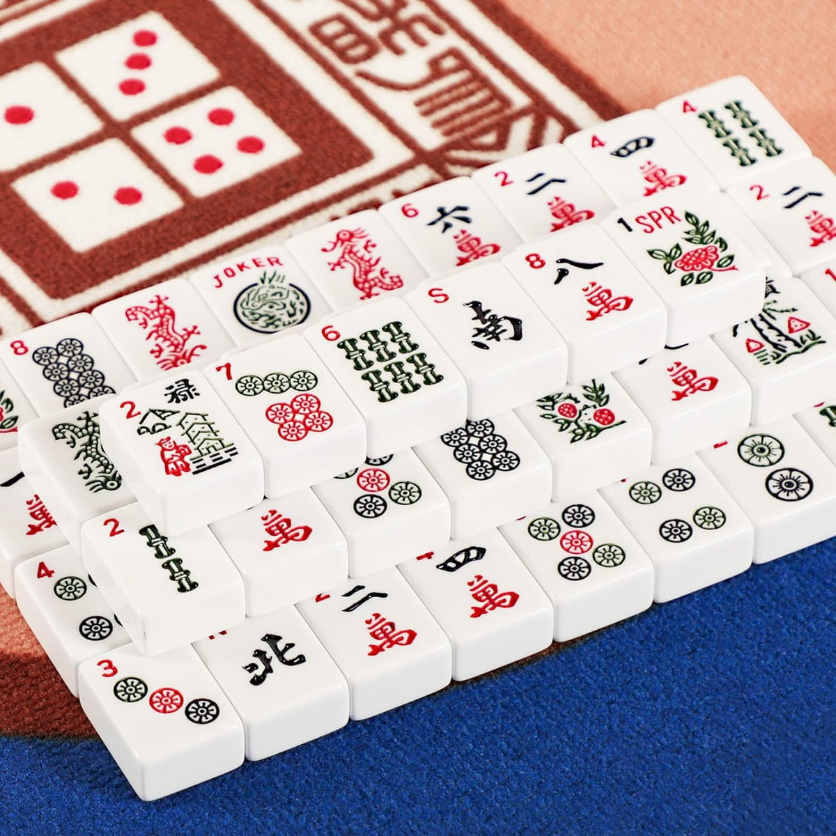 GUSTARIA mahjong tiles bams set with legible suits for quick matches.