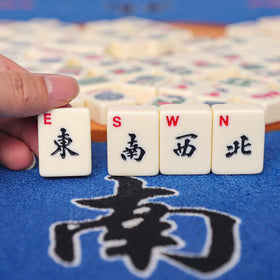 GUSTARIA Mahjong tiles offer compact storage for easy transport.