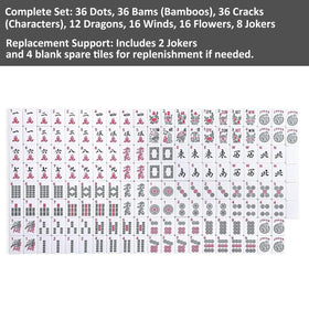 GUSTARIA mahjong tiles dots focus show clear markings.