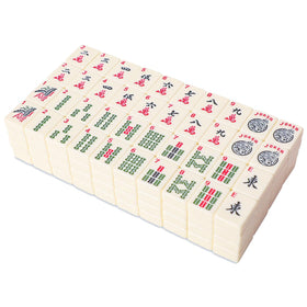 GUSTARIA Mahjong tiles ideal for social play during gatherings.