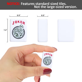 GUSTARIA mahjong tiles engraved letters and numerals for easy reading.