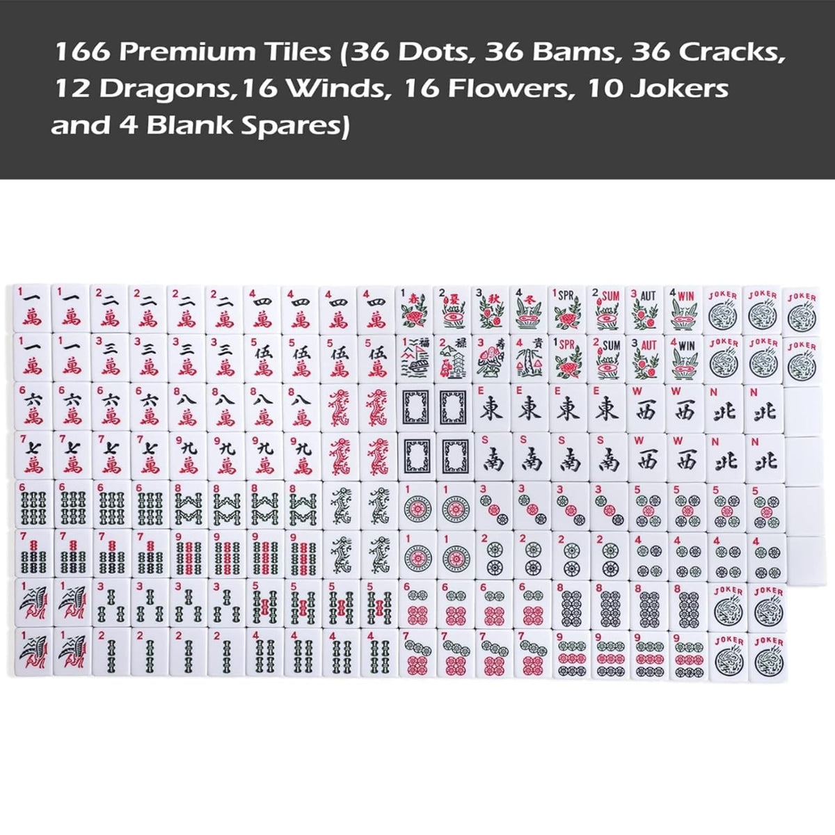 GUSTARIA tiles faces show clear symbols for faster recognition.