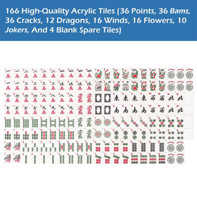 GUSTARIA 1.2 inch Mahjong tiles offer a compact, portable play experience.