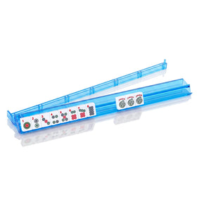 GUSTARIA transparent rack set complements any mahjong table environment.