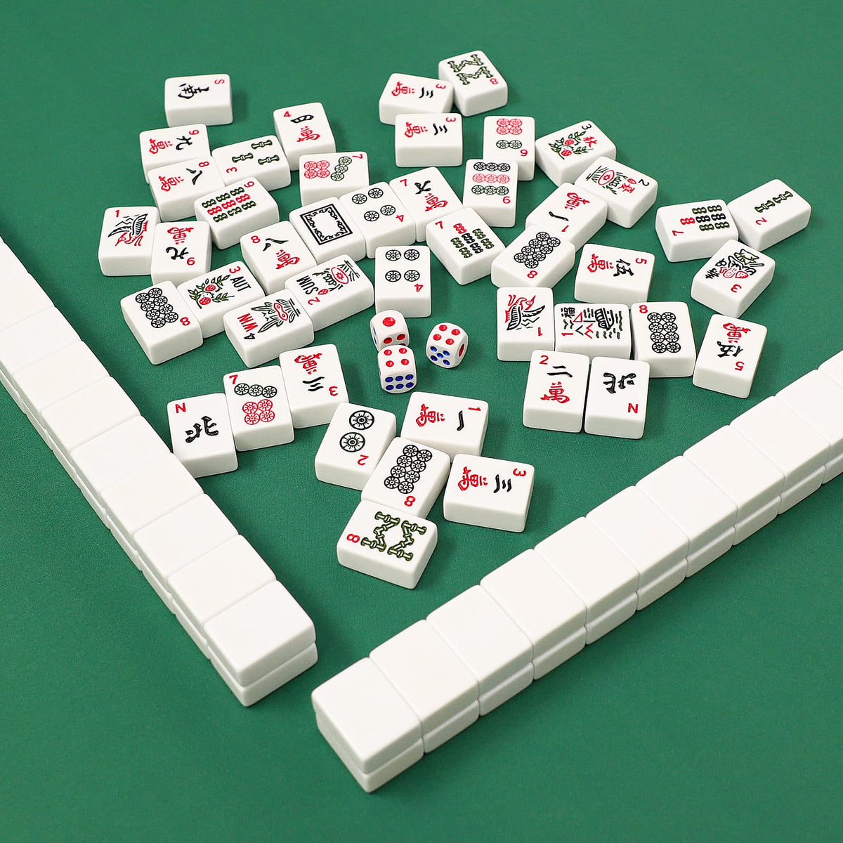 GUSTARIA multi-game table mat supports mahjong poker dominoes dice and board games.