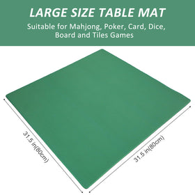 GUSTARIA table cover square 80x80 cm offers stable protection during mahjong and poker.