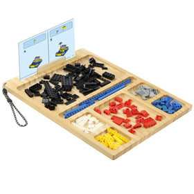 GUSUCIN baseplate table tray for Lego keeps bricks organized during builds.