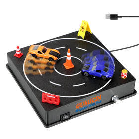 GUSUCIN magnetic drift pad on 1:64 track offers smooth car display