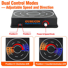 GUSUCIN USB-powered drift pad with adjustable speed and direction for flexible displays