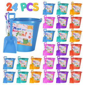 Gutdyfine 5-inch sand buckets and shovels collection for colorful beach play