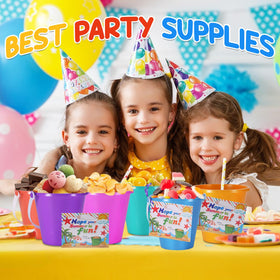 Gutdyfine durable plastic buckets with sturdy handles for easy carry