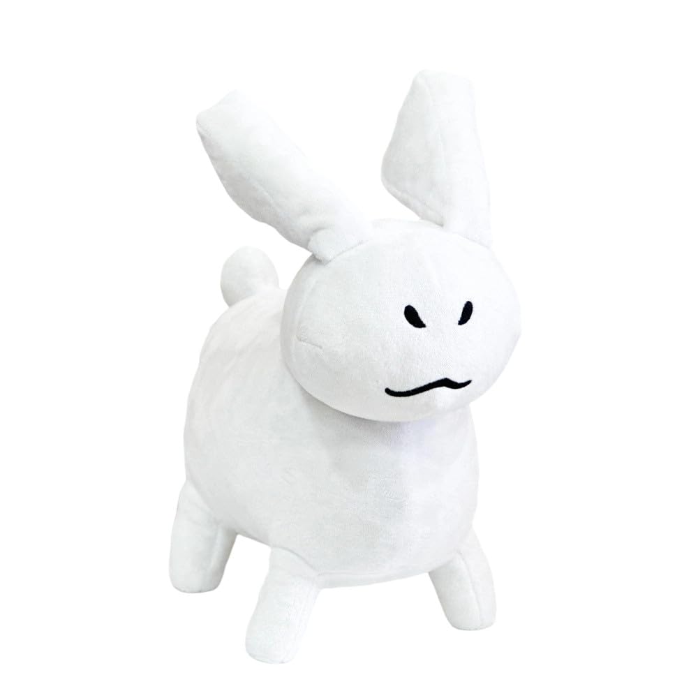 GUUZOGG Gubby plush side view highlights compact 11-inch size for desks and shelves.