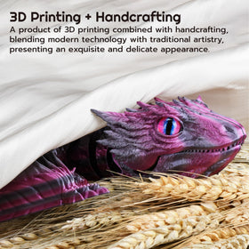 Guwewu Feathered Wyvern Azurewing handcrafted texture emphasizes meticulous 3D printing