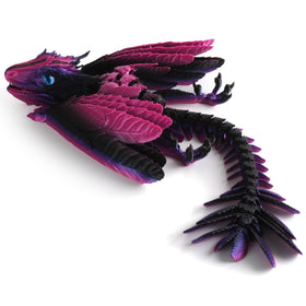 Guwewu Feathered Wyvern Dragon 3D model with intricate textures for desk display