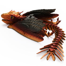Guwewu Feathered Wyvern Dragon head detail for a striking desk accent.