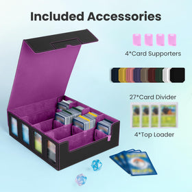 Gvirtcoz box displaying 24 partitions for card organization.
