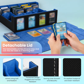 Gvirtcoz 24 removable partitions simplify classifying different card types.
